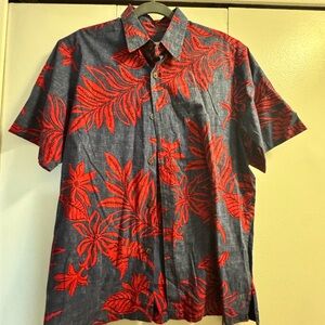 Men's Bishop St Red Floral Shirt